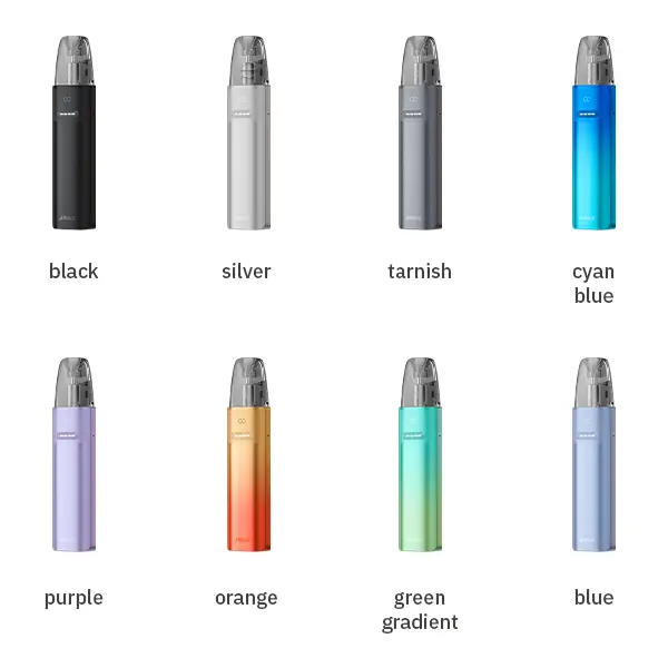 VooPoo Argus G4 Mini Pod Kit alle 8 Farbvarianten: schwarz, silber, tarnish, cyan, lila, orange, grün, blau