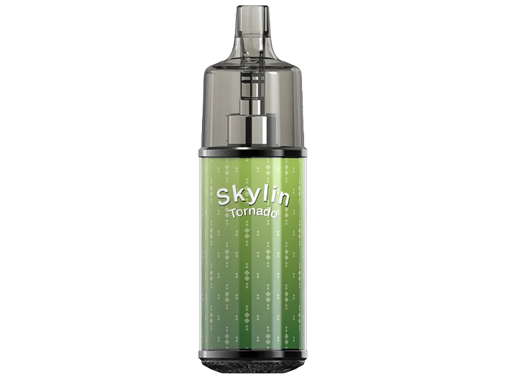 GOBAR Tornado Skylin Pod-Kit in Grün mit transparentem Tank, Frontansicht