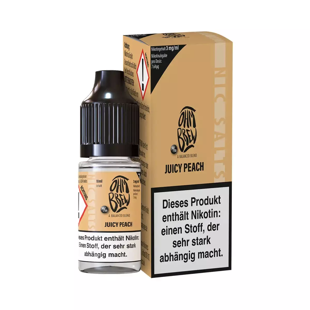 Juicy Peach - 10ml Nikotinsalz-Liquid