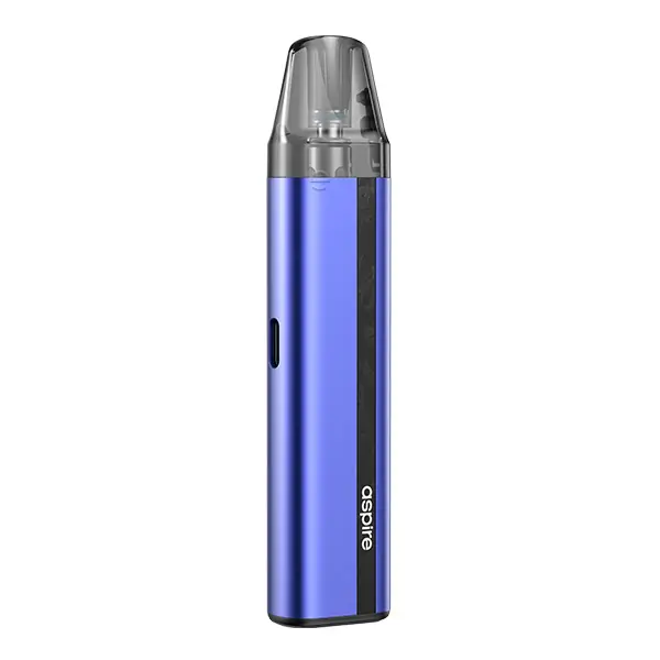 Aspire Flexus SE Pod Kit in Navyblau – schlankes Stabdesign mit aufgestecktem Pod, Vorderansicht