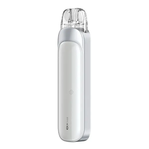 Aspire Pixo Pod Kit in Weiß – schlankes Pod-System in Hochformat, Frontalansicht