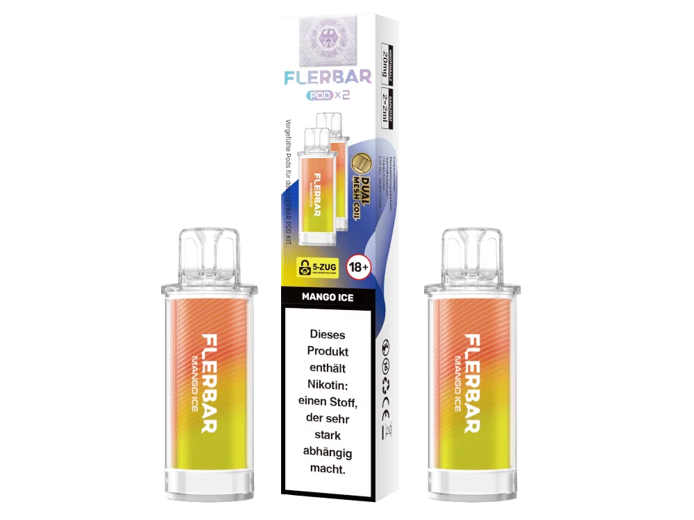 2x Flerbar - Prefilled Pod - Mango Ice