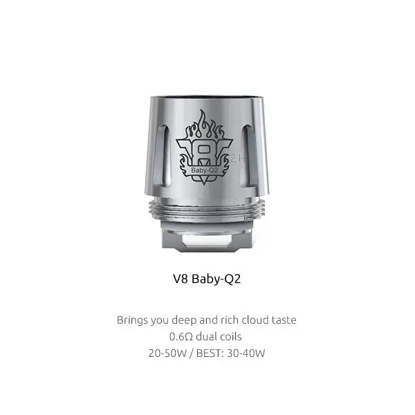 5x SMOK V8 Baby-Q2 Coil Verdampferkopf