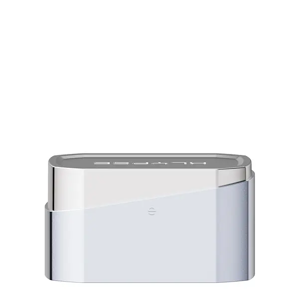 innokin-klypse-cap-8.jpg Innokin Klypse Plus Cap in Weiß-Silber, glänzende Ersatzkappe von vorne