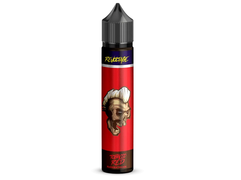 Revoltage_Tobacco_Tobacco_Red_7ml_1000x750.png Revoltage Longfill-Flasche 30ml mit rotem Etikett und Kochfigur-Motiv, Tobacco Red