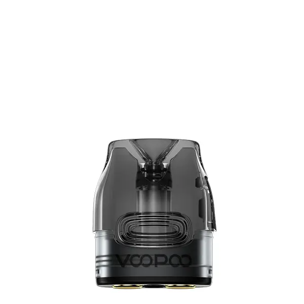 Voopoo VMATE Ersatz-Pod einzeln, transparentes Grau, Top-Fill-Einsatz Frontansicht