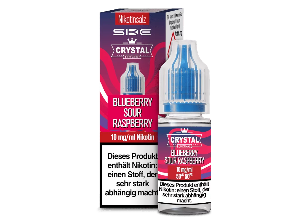 Crystal - Blueberry Sour Raspberry - 10ml Nikotinsalz-Liquid