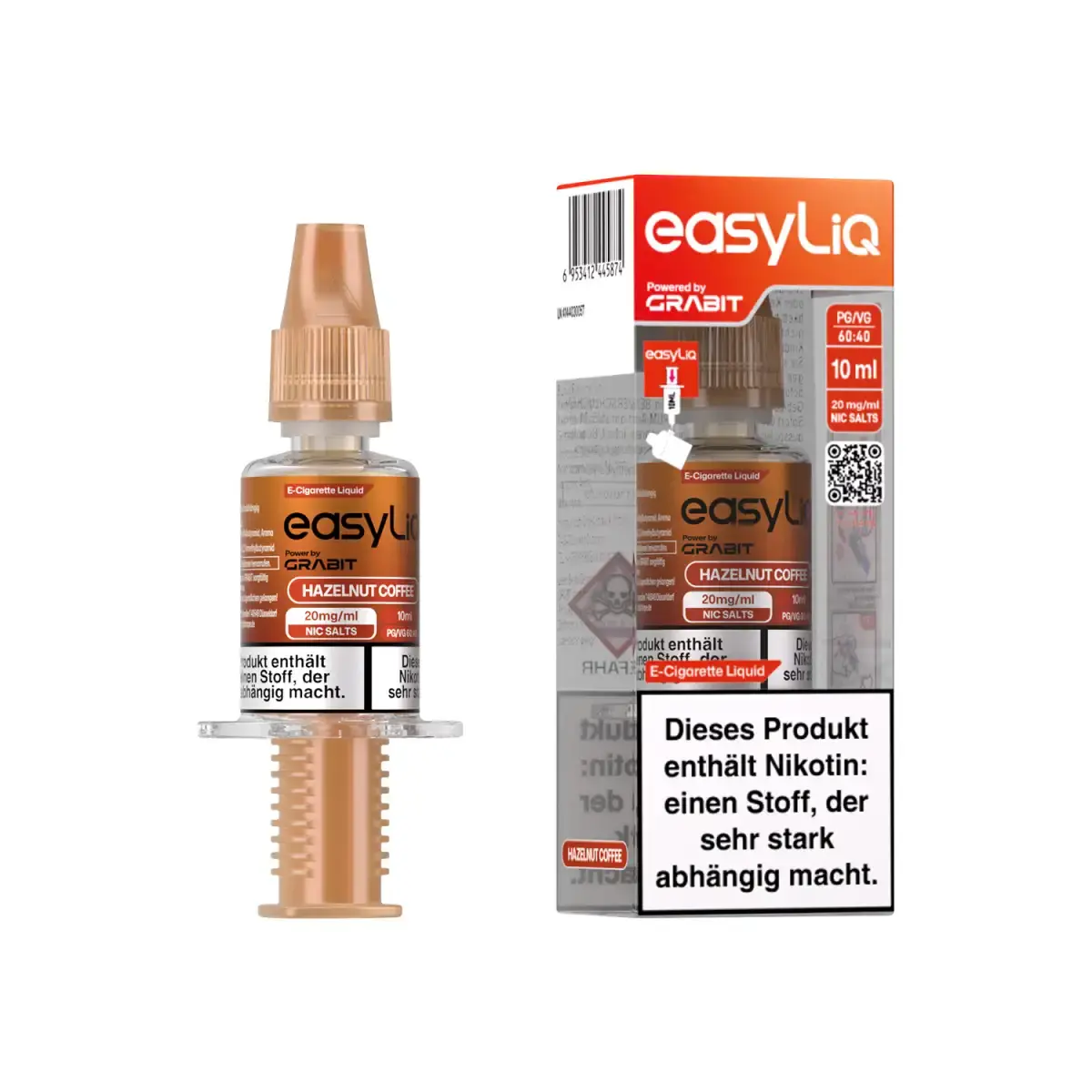 easyLIQ Hazelnut Coffee - 10ml Nikotinsalz-Liquid