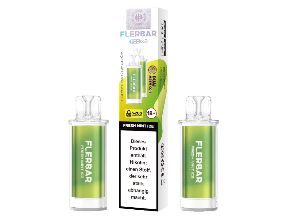 flerbar-pod-20mg-fresh-mint-ice_v1_1000x750.png 2x Flerbar - Prefilled Pod - Fresh Mint Ice