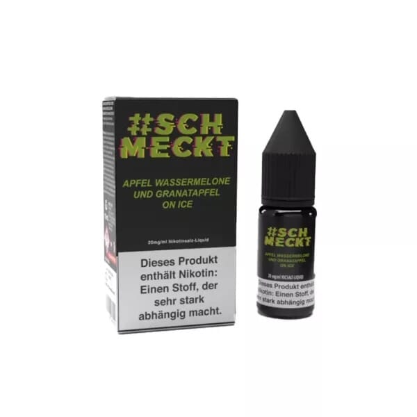 Apfel, Wassermelone und Granatapfel on Ice 10ml Nikotinsalz-Liquid