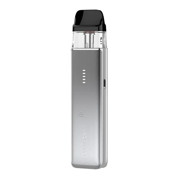 Vaporesso XROS 6 Mini Pod Kit in Titanium Silver – schlankes Pod-System in silberner Ausführung, Frontansicht