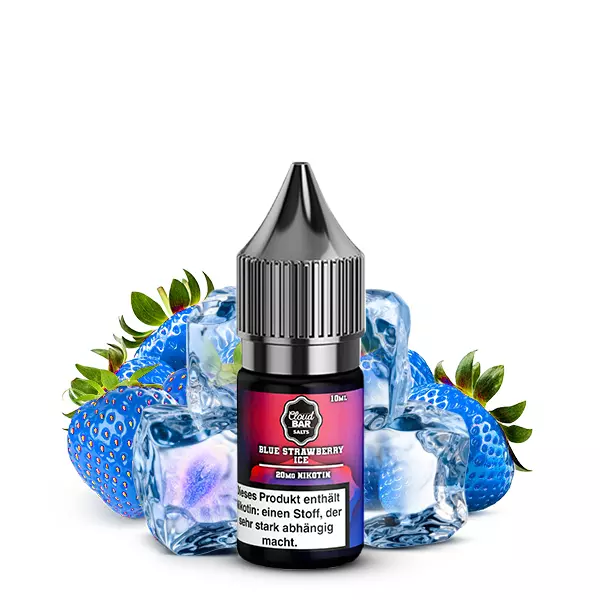 Cloudbar Blue Strawberry Ice - 10ml Nikotinsalz-Liquid