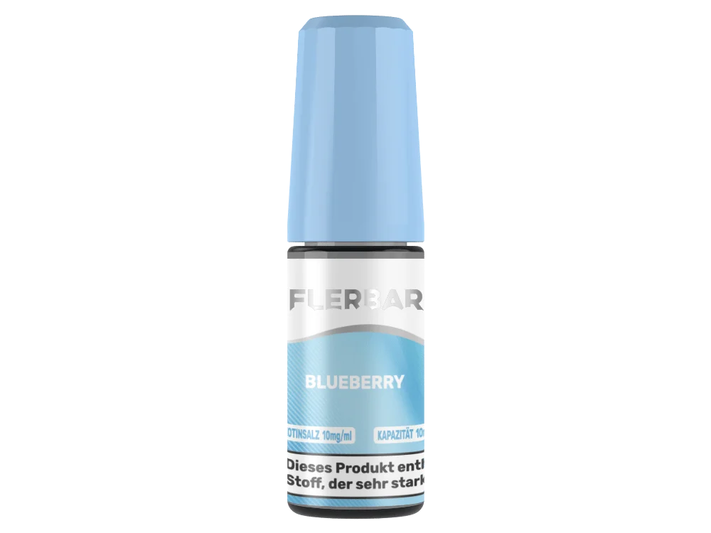 flerbar-liquid-nicsalt-blueberry-10mg_1000x750.png Flerbar Blueberry 10ml Nikotinsalz-Liquid hellblaue Flasche Frontansicht