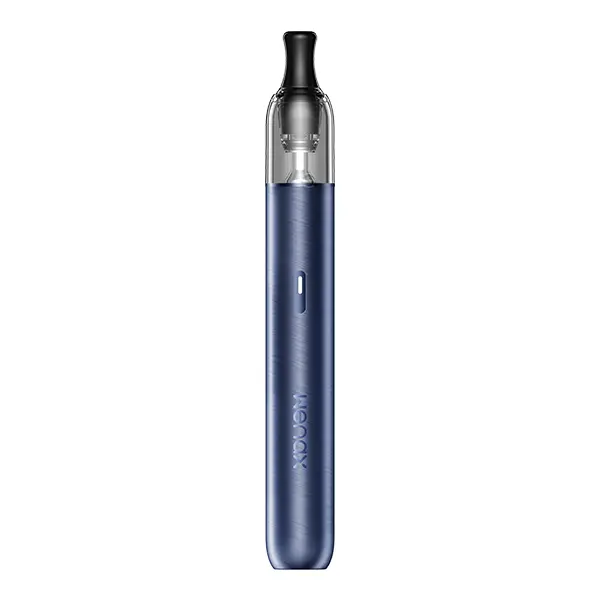 GeekVape Wenax M2 Pod Kit in Blau – schlanker Stift-Akkuträger mit transparentem Pod, Frontansicht
