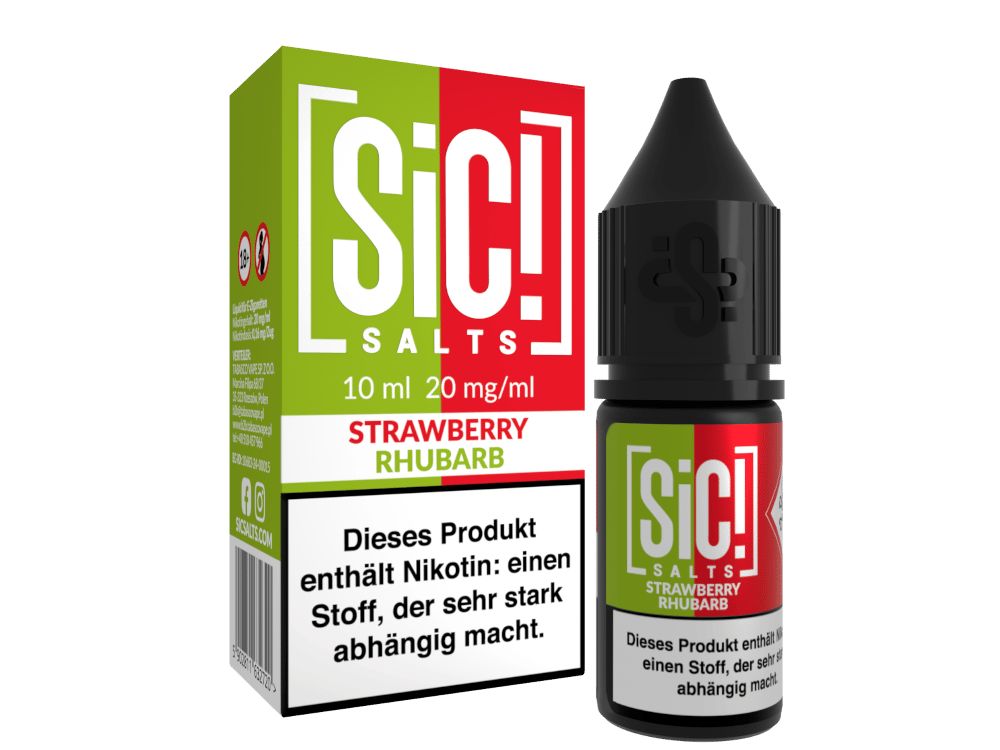 SiC! Salts - Strawberry Rhubarb - 10ml Nikotinsalz Liquid