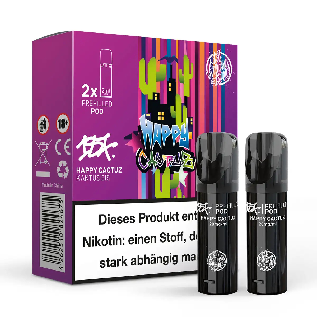 2x 187 Strassenbande Prefilled Pod - Happy Cactuz 20mg/ml
