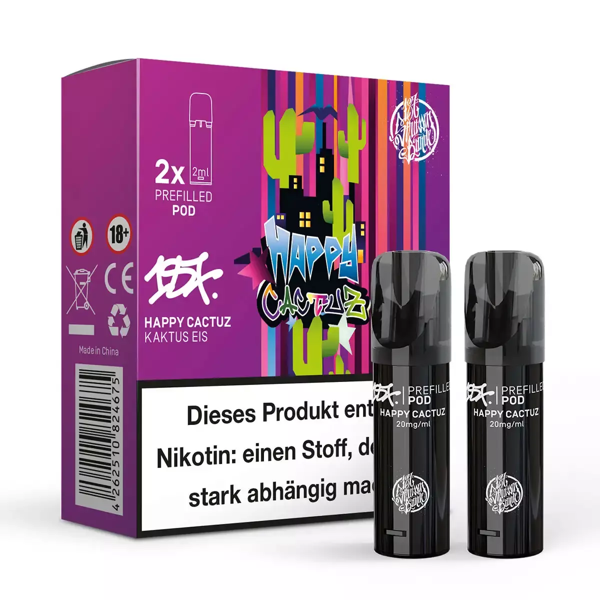2x 187 Strassenbande Prefilled Pod - Happy Cactuz 20mg/ml