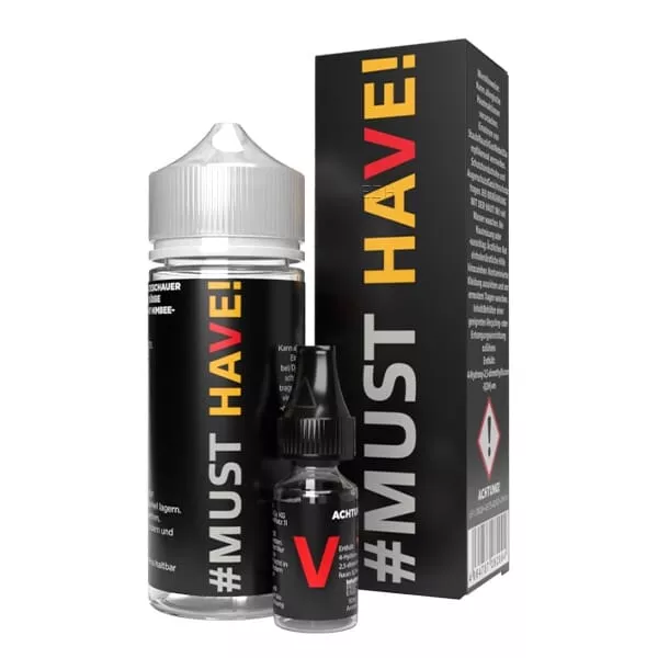 Must Have Remake V Longfill – schwarze 120ml Flasche neben schwarzem Verpackungskarton
