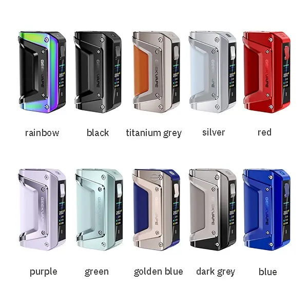 GeekVape Aegis Legend 3 Mod Akkuträger in 10 Farbvarianten: rainbow, schwarz, grau, silber, rot, lila, grün, blau und mehr