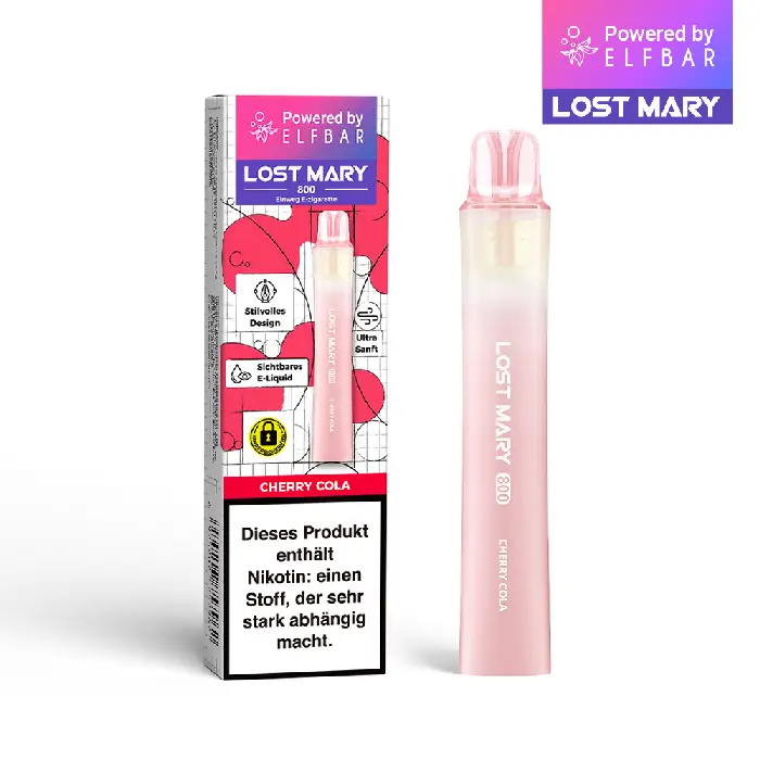 Lost Mary - 800 Einweg E-Zigarette - Cherry Cola