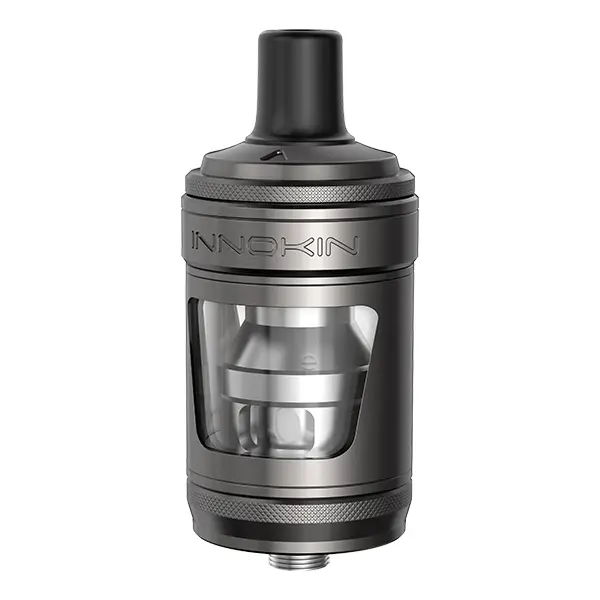 Innokin Zenith 2 Pro Tankverdampfer in Gunmetal – Einzelansicht mit Coil-Sichtfenster