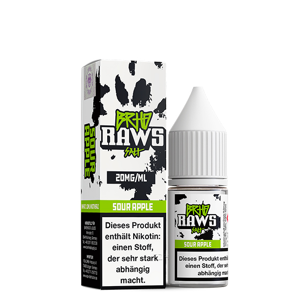 Raws Sour Apple - 10ml Nikotinsalz-Liquid