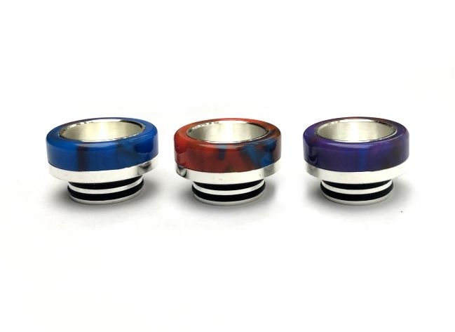 810 Wide Bore Drip Tip aus Resin und Edelstahl