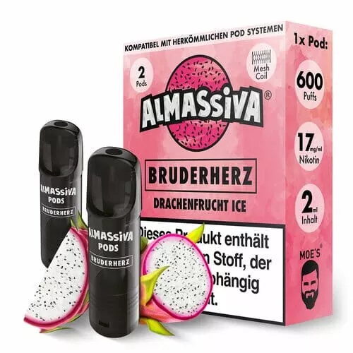 2x Al Massiva Prefilled Pods - Bruderherz - 17mg/ml