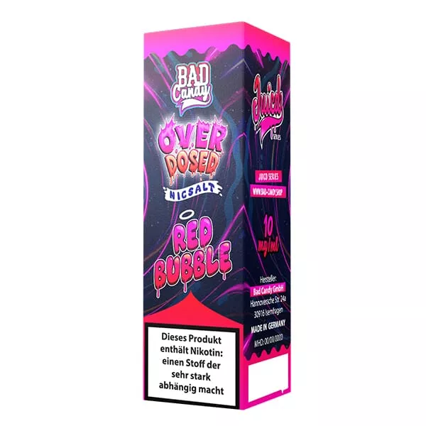 Juicd Series Red Bubble - 10ml Nikotinsalz-Liquid