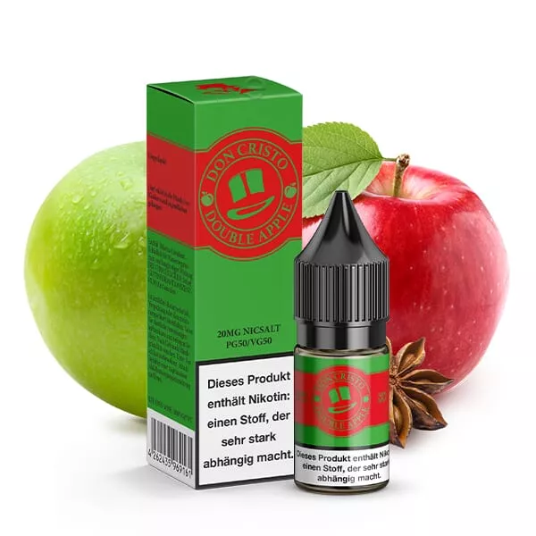 Don Cristo - Double Apple - 10ml Nikotinsalz-Liquid