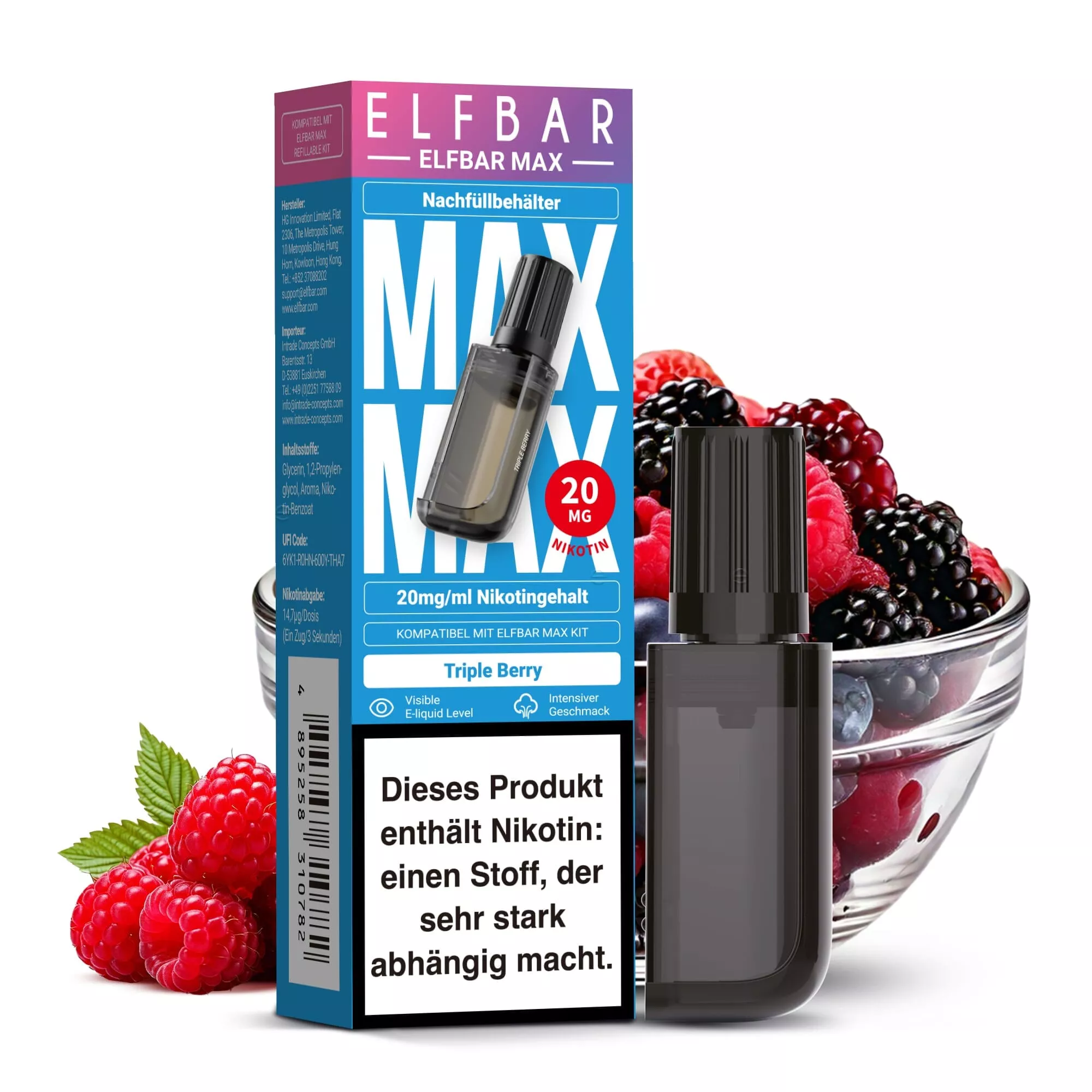 Elfbar Max - Triple Berry - Nachfüllbehälter