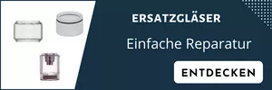 Ersatzgläser verschiedenster Hersteller. 