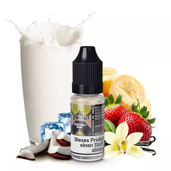 Erdbeer Vanille Banane - 10ml Hybrid Nikotinsalz-Liquid