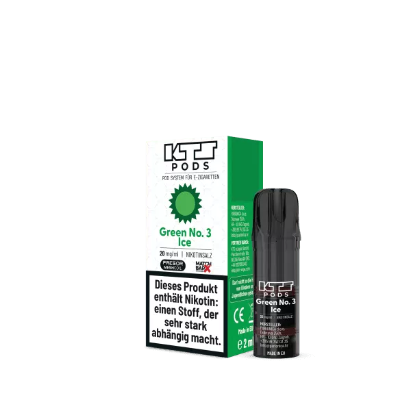Green No.3 Ice - KTS Prefilled Pod 20mg