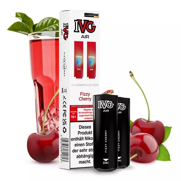 2x IVG Air Prefilled Pod - Fizzy Cherry - 20mg/ml
