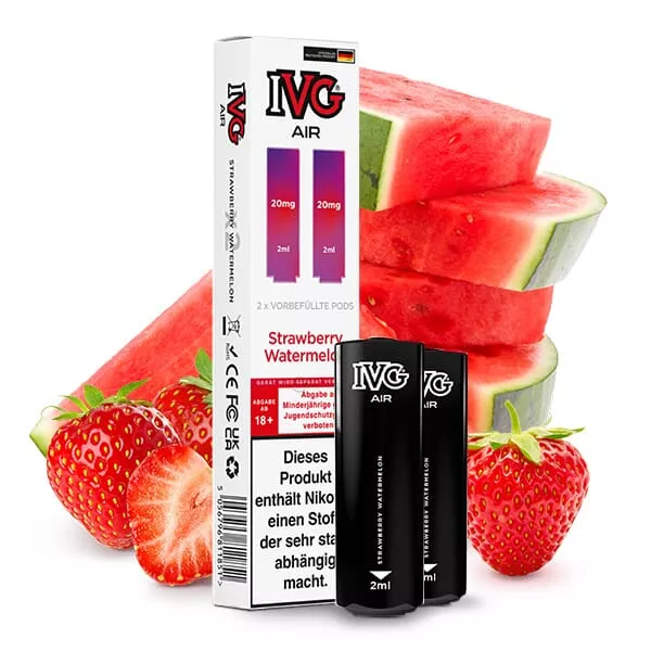 2x IVG Air Prefilled Pod - Strawberry Watermelon - 20mg/ml
