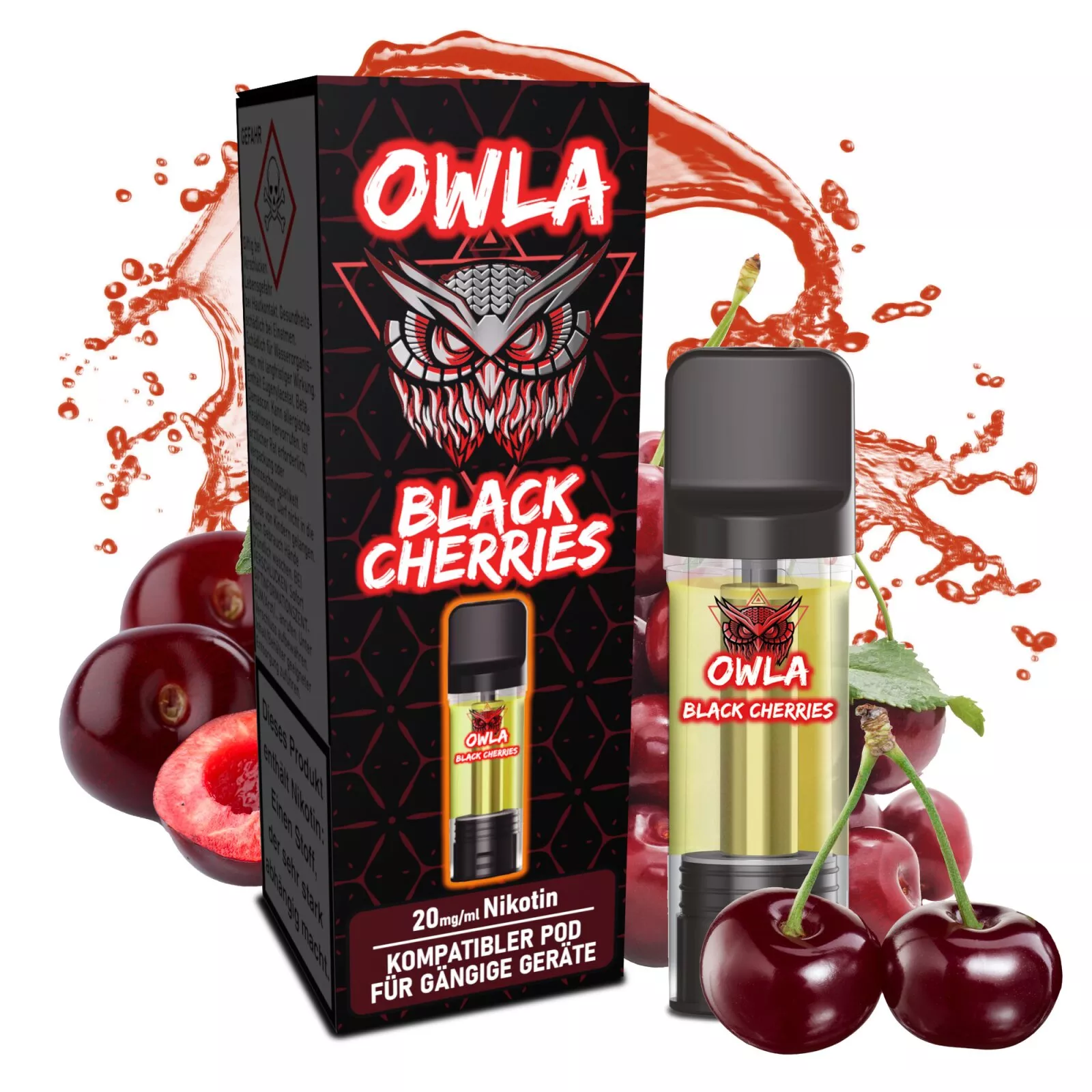 Owla Black Cherries Prefilled Pod