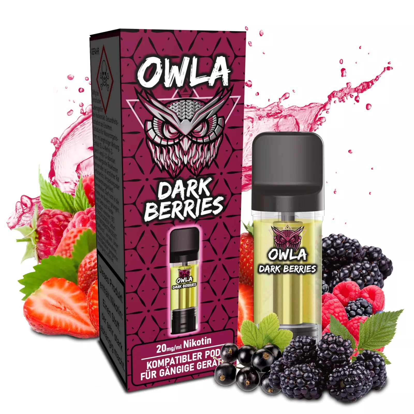 Owla Dark Berries Prefilled Pod