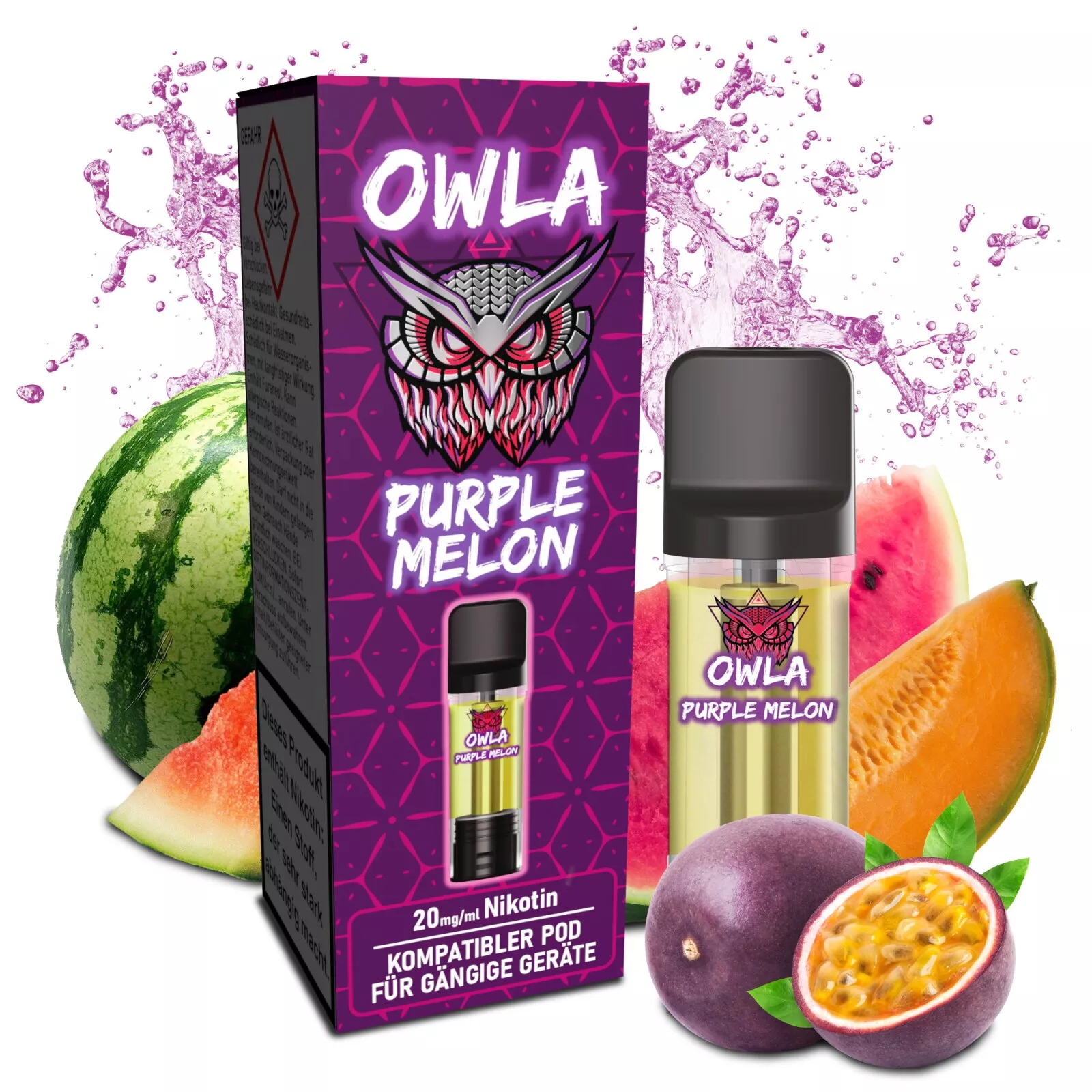 Owla Purple Melon Prefilled Pod