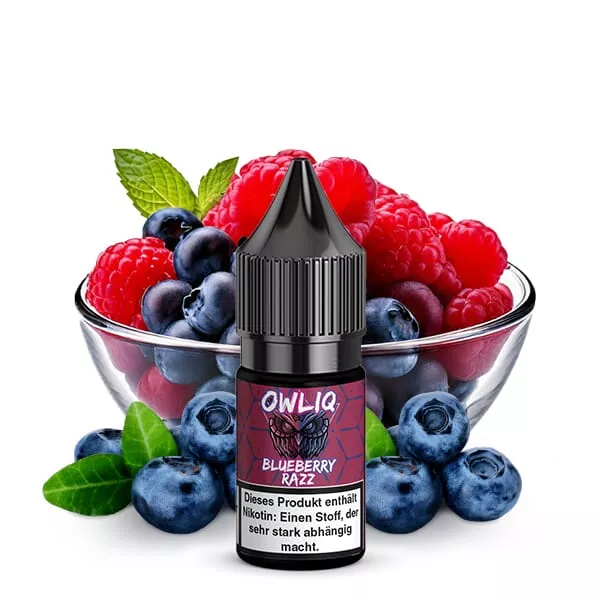 Owliq - Blue Razz - 10ml Nikotinsalz-Liquid