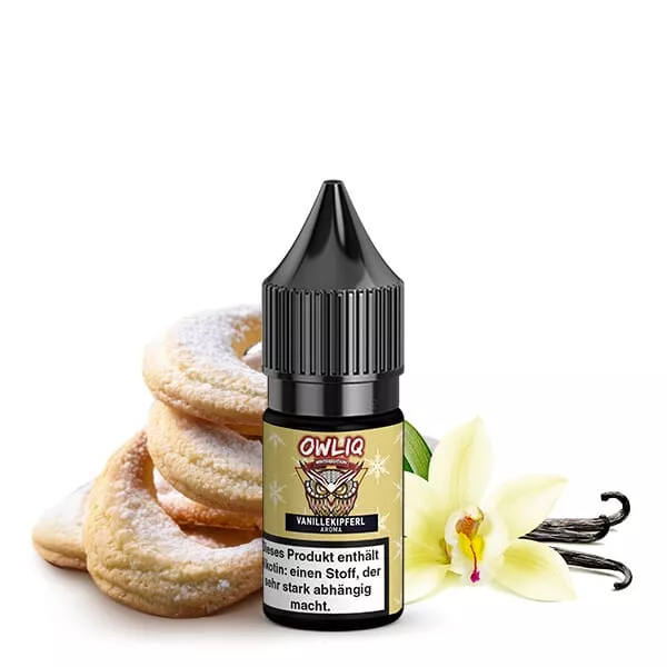 Owliq - Weihnachtsedition Vanillekipferl - 10ml Nikotinsalz-Liquid