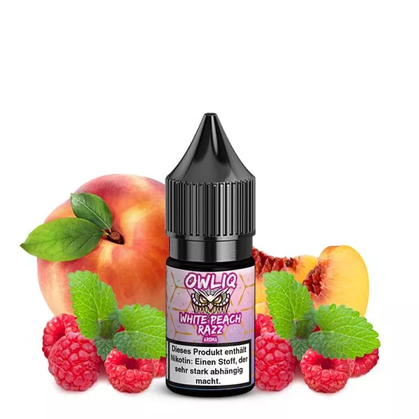Owliq - White Peach Razz - 10ml Nikotinsalz-Liquid