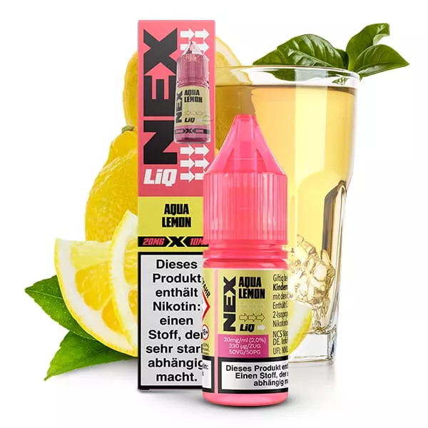 NexLiq - Aqua Lemon - 10ml Nikotinsalz-Liquid