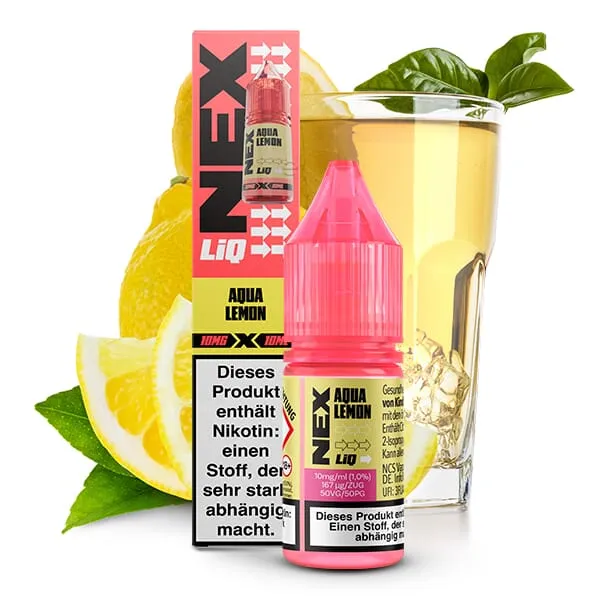 NexLiq - Aqua Lemon - 10ml Nikotinsalz-Liquid