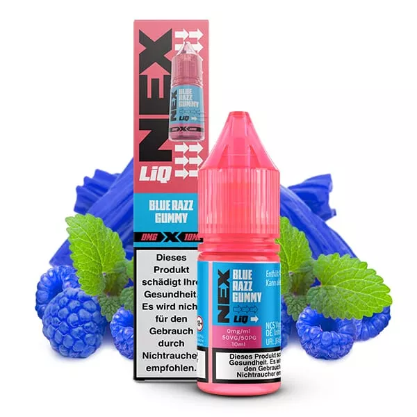NexLiq - Blue Razz Gummy - 10ml Nikotinsalz-Liquid