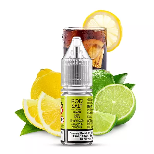 PodSalt - Xtra Lemon Lime Cola - 10ml Nikotinsalz-Liquid