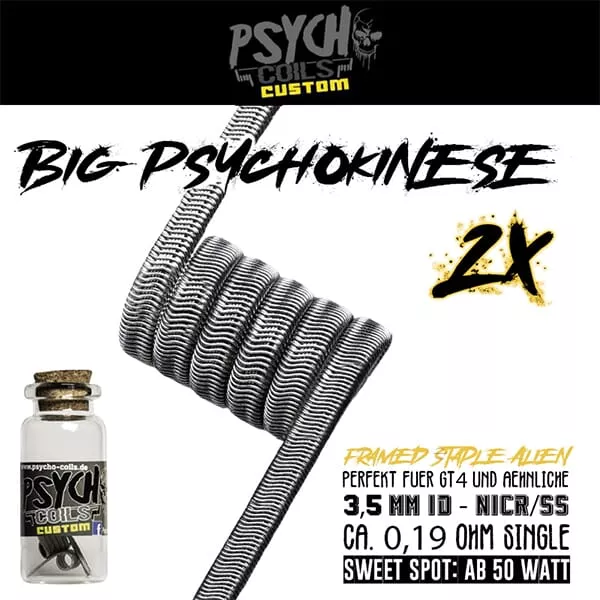 2x Psycho Coils - Big Psychokinese Coil 0.19 Ohm