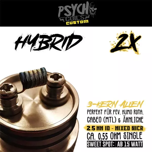 2x Psycho Coils - Hybrid Coil 0.55 Ohm