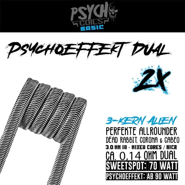 2x Psycho Coils - Psychoeffekt Coil 0.14 Ohm