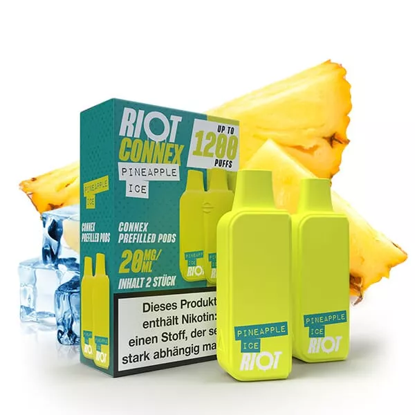 2x Riot Squad Connex - Pineapple Ice - Prefilled Pods